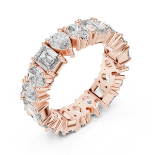 Emerald, Pear & Oval Cut Diamond Eternity Band – Full Circle Brilliance