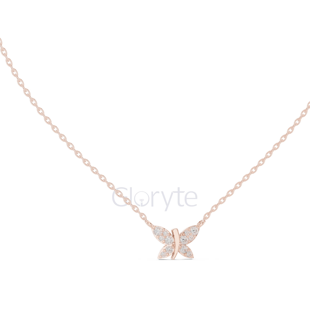 Butterfly Diamond Pendant Necklace (0.24 CT)