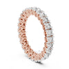 Round Cut Diamond Eternity Band – Classic Full Circle Ring in 925 Silver, 10K & 14K Gold