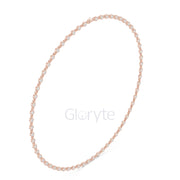 Bezel Set Diamond Tennis Necklace