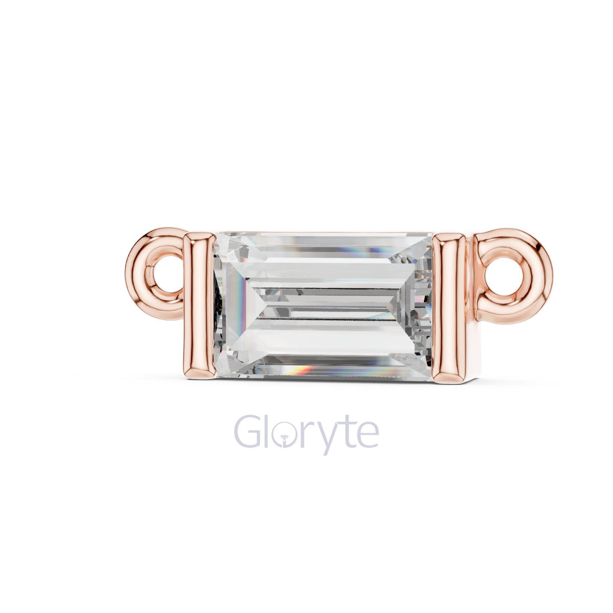 Baguette Diamond Bar Necklace