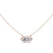 2.50 Carat East-West Diamond Solitaire Pendant – Oval & Marquise Shape