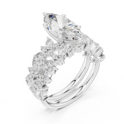 Floral & Round Diamond Cluster Ring – 3.70 CTW