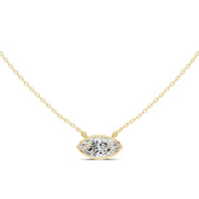 2.50 Carat East-West Diamond Solitaire Pendant – Oval & Marquise Shape