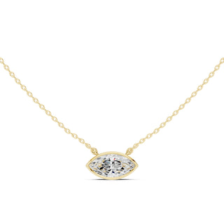 2.50 Carat East-West Diamond Solitaire Pendant – Oval & Marquise Shape