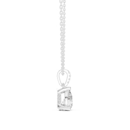 Diamond Solitaire Bezel Pendant Necklace (1.50ct) with Chain