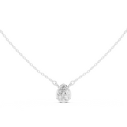 Diamond Solitaire Bezel Pendant Necklace