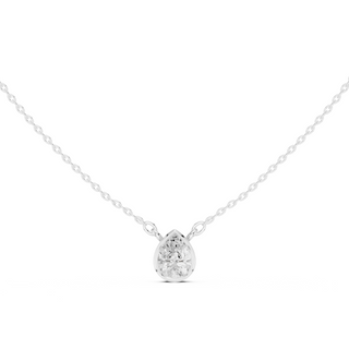 Diamond Solitaire Bezel Pendant Necklace