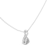 Diamond Solitaire Bezel Pendant Necklace (1.50ct) with Chain