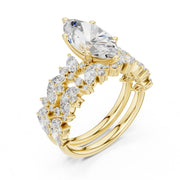 Floral & Round Diamond Cluster Ring – 3.70 CTW