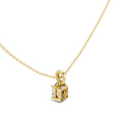 Diamond Solitaire Bezel Pendant Necklace (1.50ct) with Chain