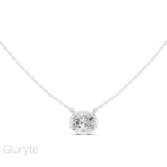 2.50 Carat East-West Diamond Solitaire Pendant – Oval & Marquise Shape