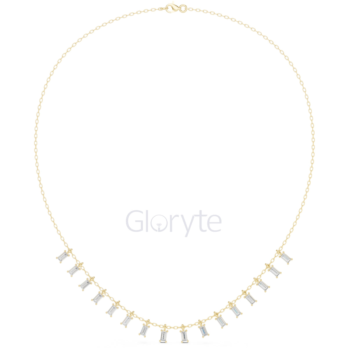 Baguette Diamond Necklace
