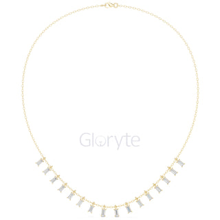 Baguette Diamond Necklace