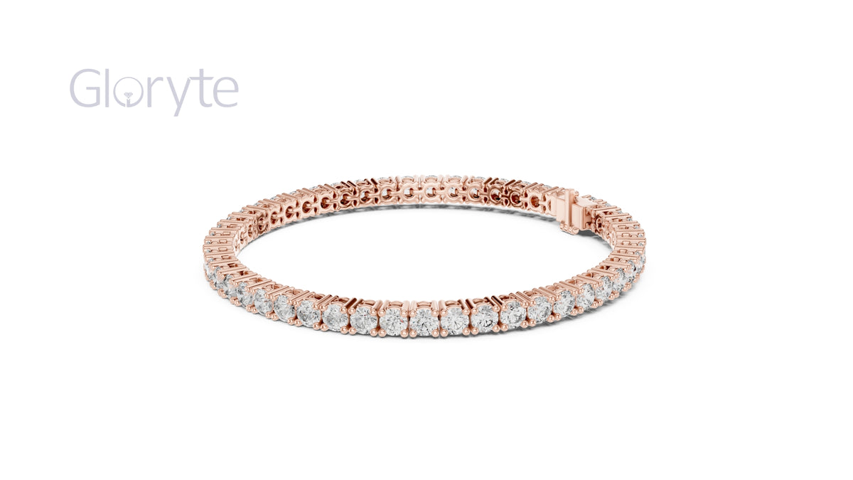 Round Cut Diamond Tennis Bracelet 0.10 Pointers