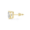 Heart Diamond Stud Earrings