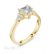 Three Stone Diamond Ring Collection | 1.30 CTW | Trillion Side Stones