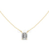 Emerald Cut Solitaire Pendant | 2.5 CT