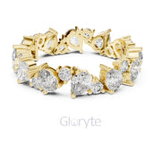Pear & Round Lab Diamond Eternity Band – Classic Statement Ring