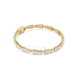 Graduated Baguette Diamond Tennis Bracelet