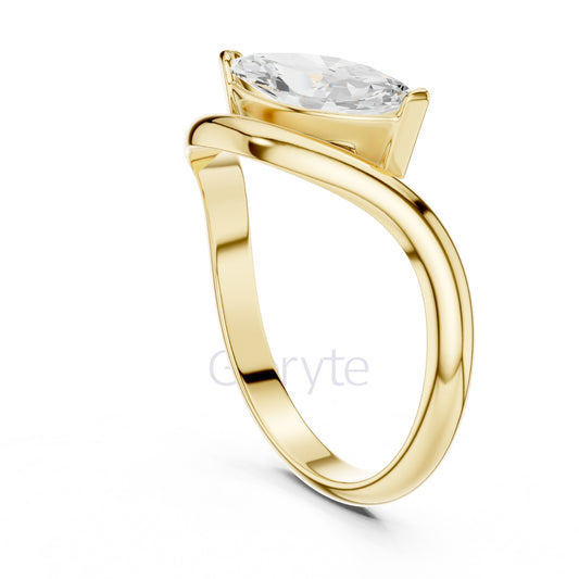 Marquise Diamond Wrap Ring