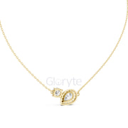 Toi et Moi Diamond Pendant Necklace