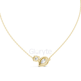 Toi et Moi Diamond Pendant Necklace