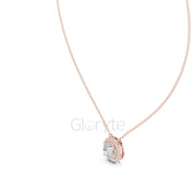 Round Halo Diamond Pendant Necklace (2.38 CT)