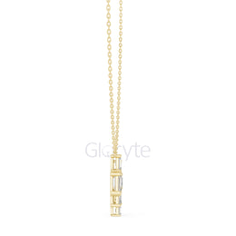 Three-Stone Toi et Moi Diamond Pendant Necklace