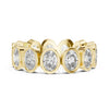 Oval Diamond Bezel-Set Eternity Band