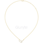 Diamond Link Pendant Necklace