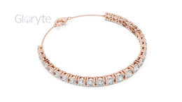 Classic Graduated Round Cut Diamond Bracelet 3.50mm To 5.00mm