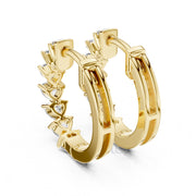 Eternal Heart Hoop Earrings