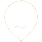 Diamond Cluster V-Shaped Necklace