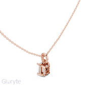 Diamond Solitaire Bezel Pendant Necklace (1.50ct) with Chain