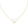 Emerald Cut Solitaire Diamond Pendant Necklace