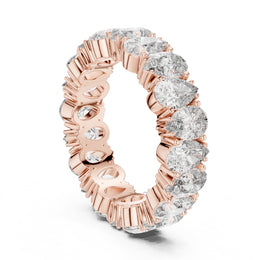 Pear Cut Diamond Eternity Band – Full Circle