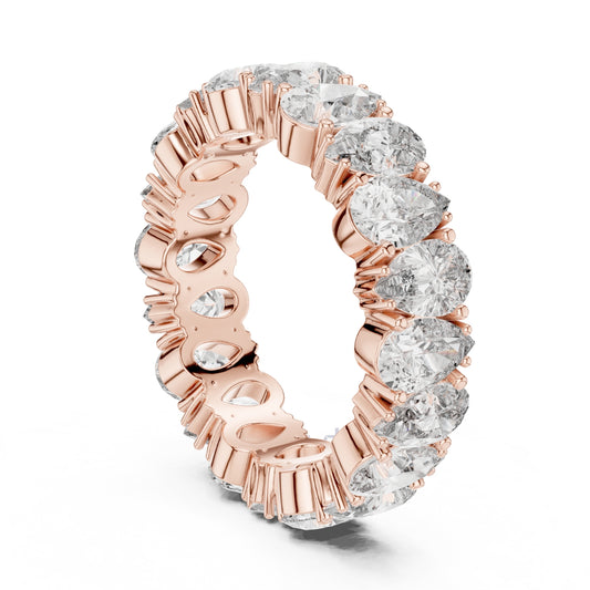 Pear Cut Diamond Eternity Band – Full Circle