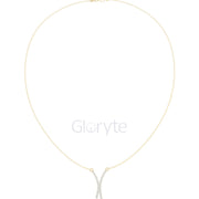 Diamond Crossover Pendant Necklace