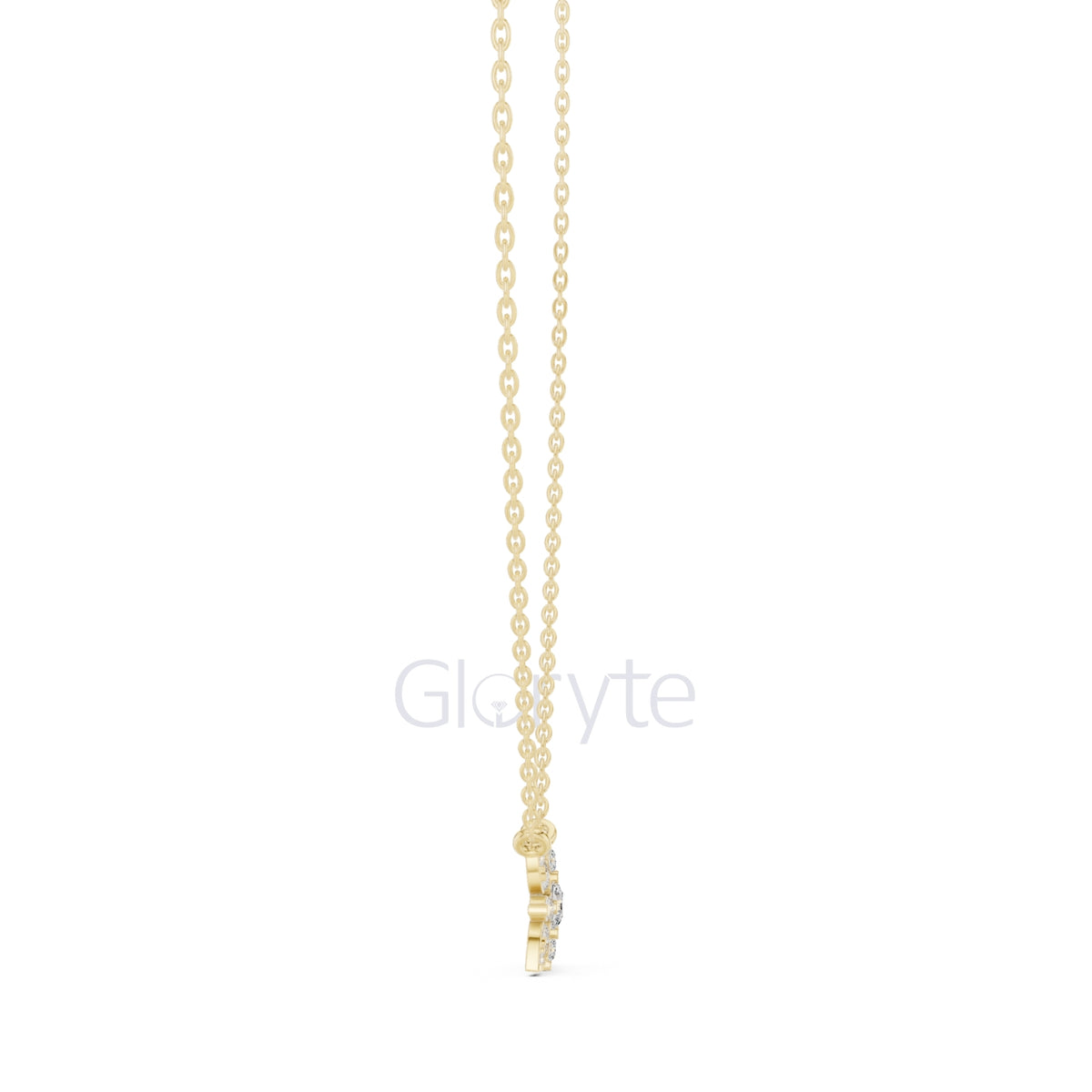 Bloom Diamond Cluster Pendant Necklace