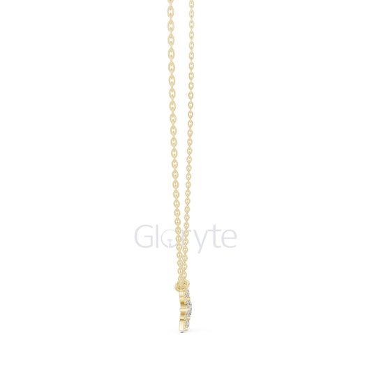 Bloom Diamond Cluster Pendant Necklace
