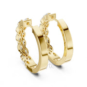 Marquise Illusion Hoop Earrings