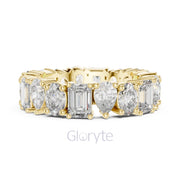 Emerald, Pear & Oval Cut Diamond Eternity Band – Full Circle Brilliance