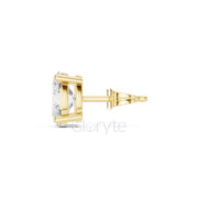 Oval Diamond Stud Earrings