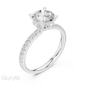 1.5ct Diamond Ring with Marquise & Round Accents