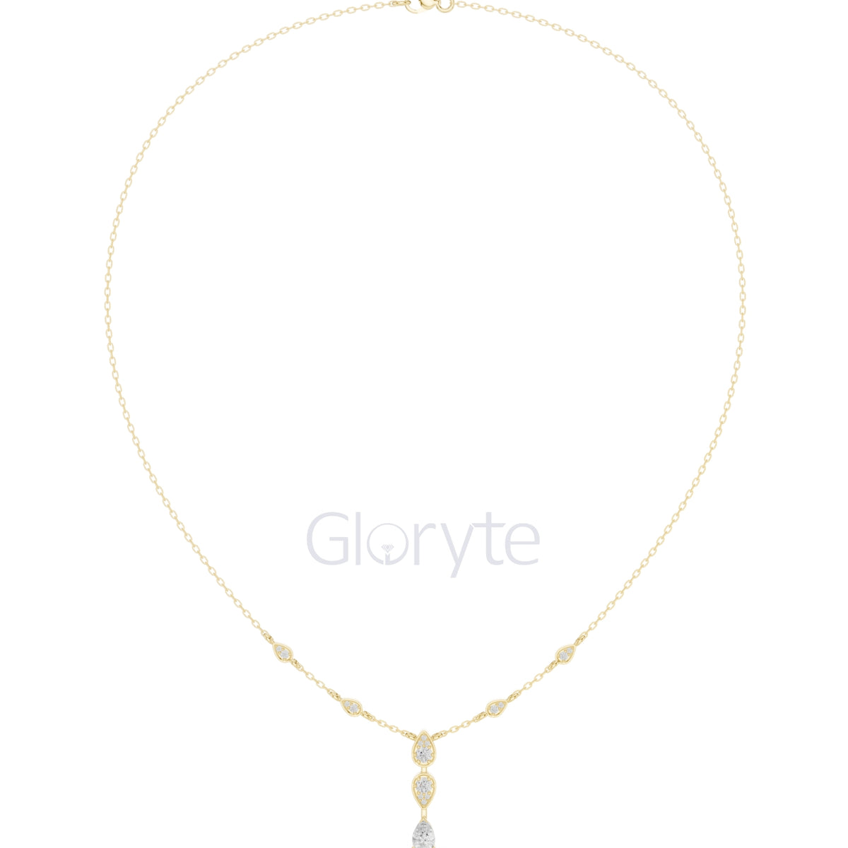 Pear Drop Diamond Necklace