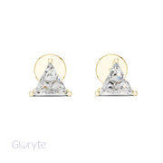 Trillion Cut Diamond Stud Earrings