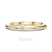 Bezel Set Diamond Stackable Ring