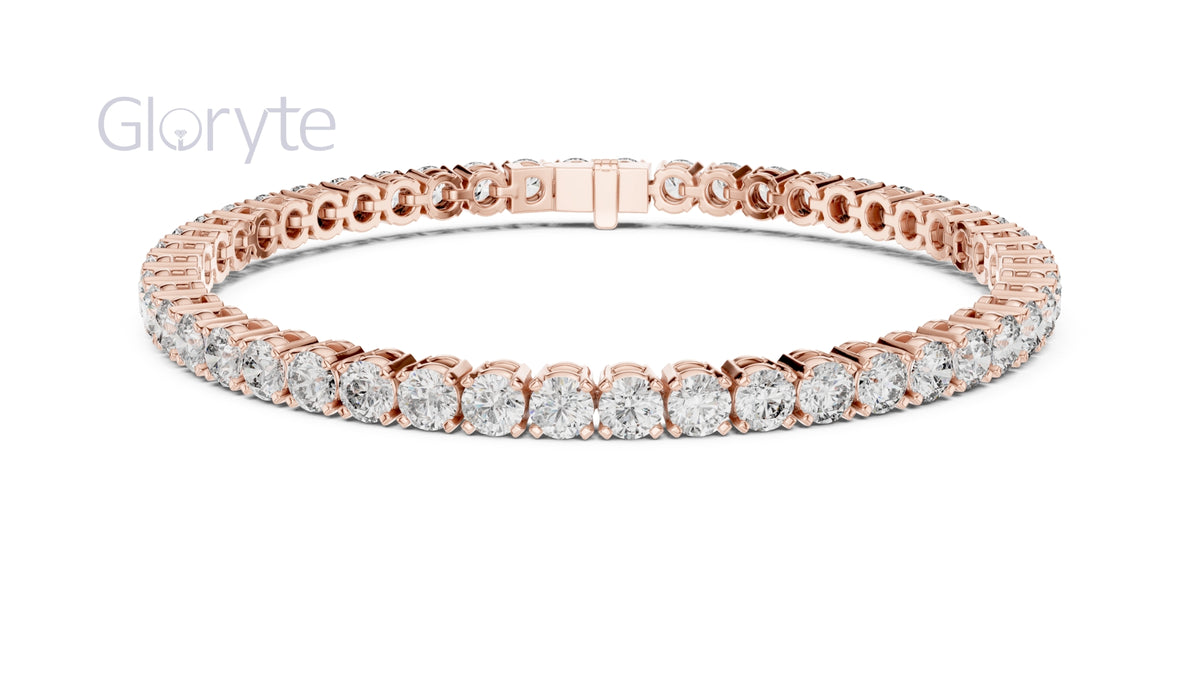 Round Cut Diamond Tennis Bracelet (3.30mm)