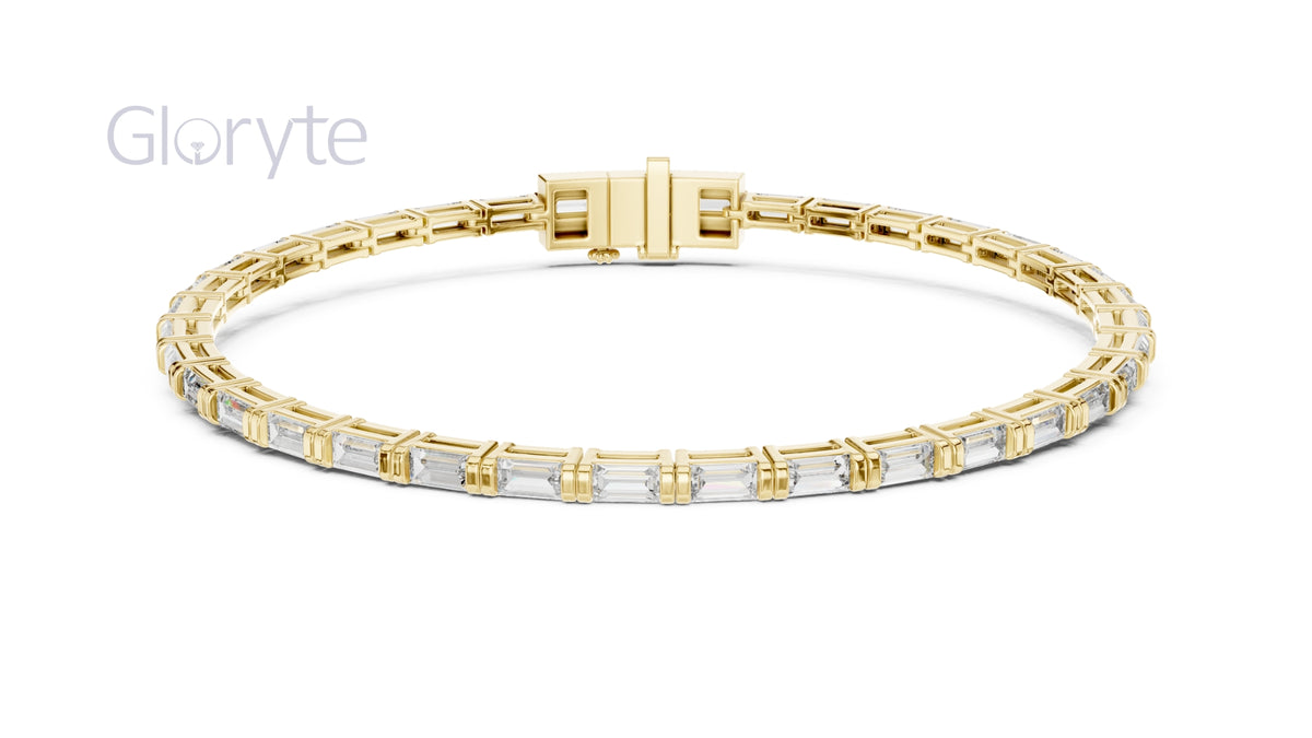 Baguette Cut Diamond Tennis Bracelet